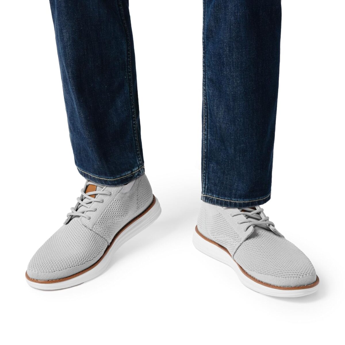 Bruno Marc Men's KnitFlex Breeze Mesh Sneakers Oxfords Lace-Up Lightweight Casual Walking Shoes