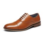 Bruno Marc Men's Lace Up Soft Cap-Toe Formal Dress Shoes