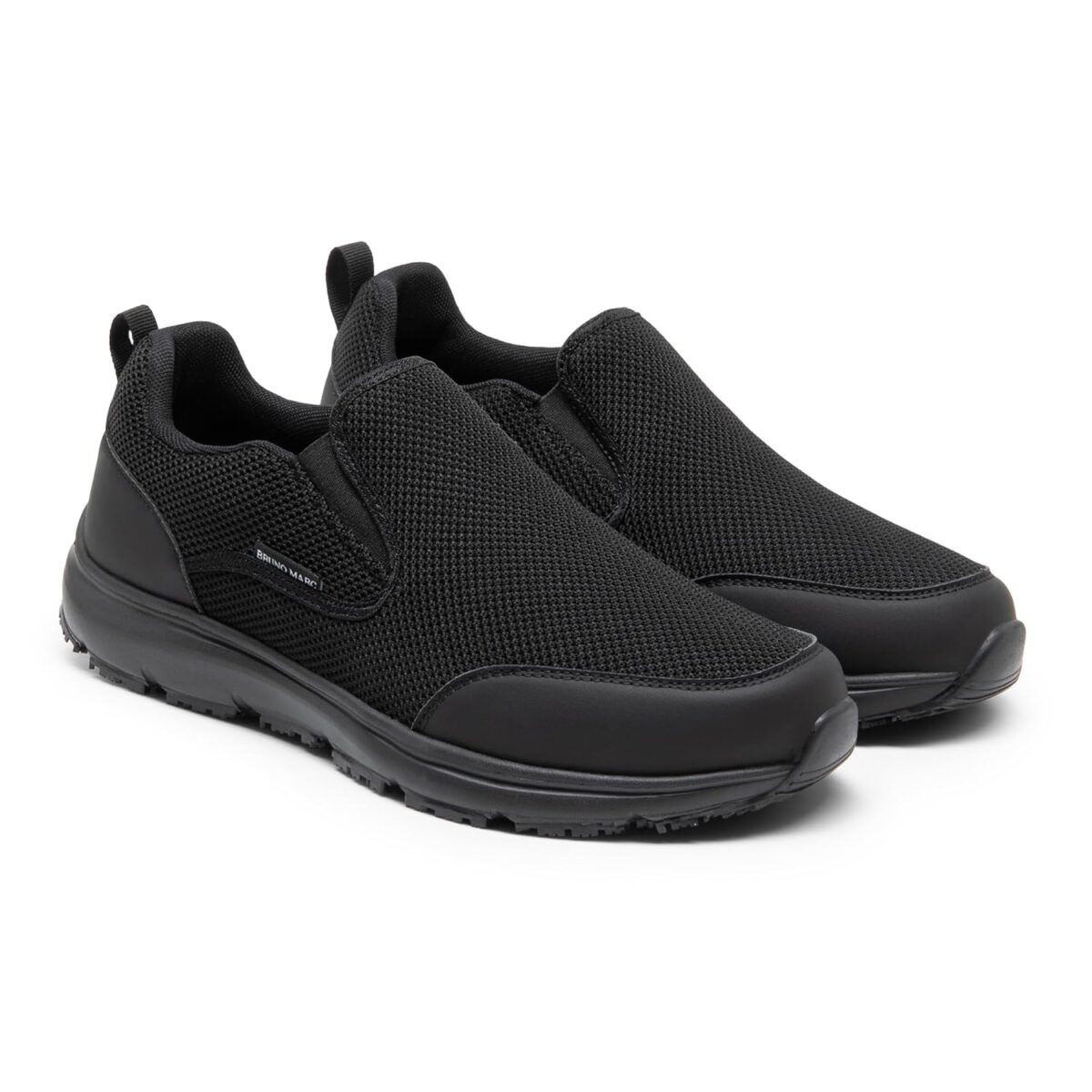 Bruno Marc Men's Work Shoes Non Slip Shoes, Slip-on Lightweight Restaurant or Food Service Loafers