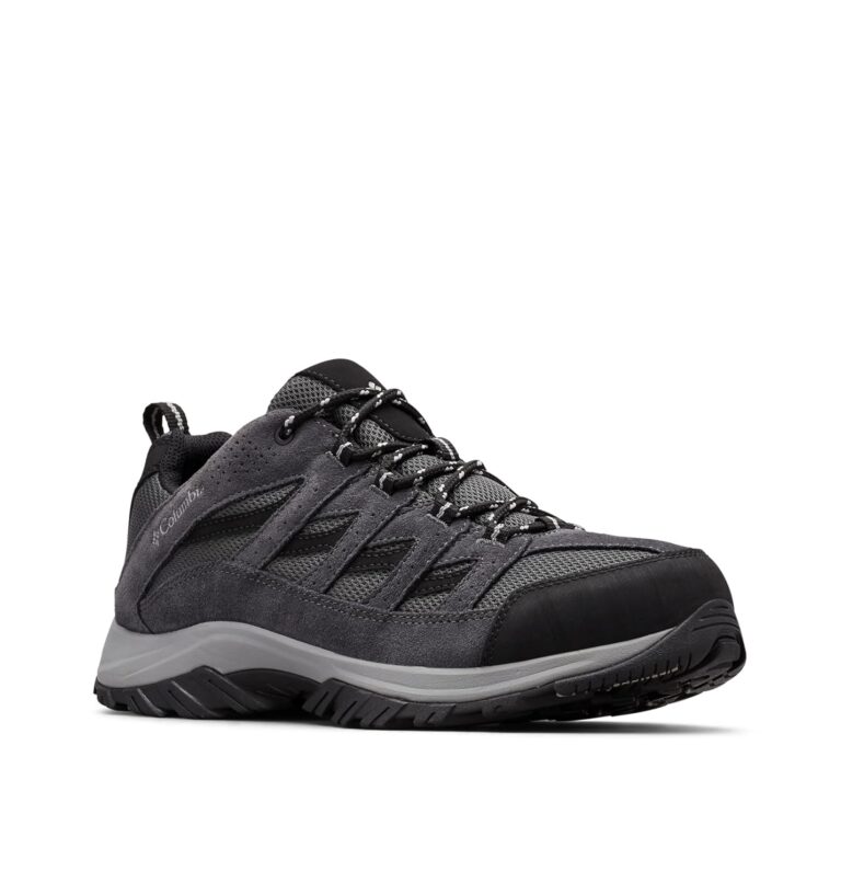 Columbia Mens Crestwood Hiking Shoe, Shark, Columbia Grey, 11.5 US