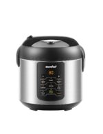 COMFEE' Compact Rice Cooker, 6-in-1 Stainless Steel Multi Cooker, Slow Cooker, Steamer, Saute, and Warmer, 2 QT, 8 Cups Cooked(4 Cups Uncooked), Brown Rice, Quinoa and Oatmeal,...