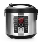 COMFEE' Compact Rice Cooker, 6-in-1 Stainless Steel Multi Cooker, Slow Cooker, Steamer, Saute, and Warmer, 2 QT, 8 Cups Cooked(4 Cups Uncooked), Brown Rice, Quinoa and Oatmeal,...
