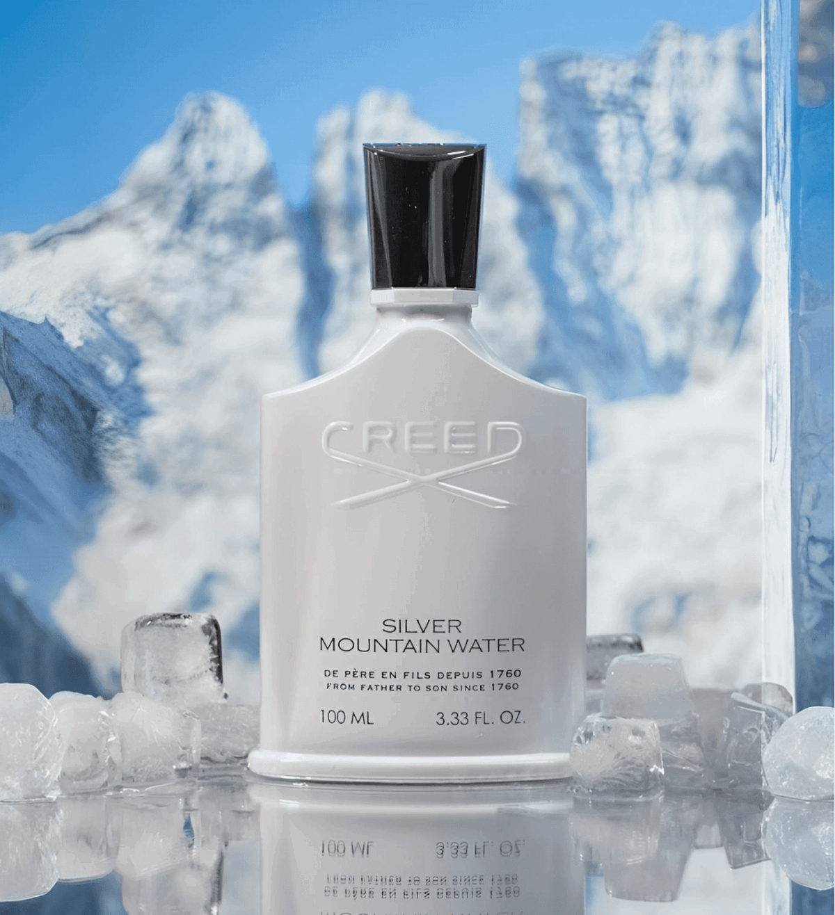 Créed Silver Mountain Water Men's Cologne Spray - Citrus, Fruity & Woody Scent - Long-Lasting Fresh Fragrance