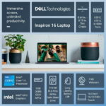 Dell Inspiron 16 Laptop 5640 16-inch FHD+ Touch Intel Core i5-1334U 8GB RAM 512GB NVMe SSD Ice Blue