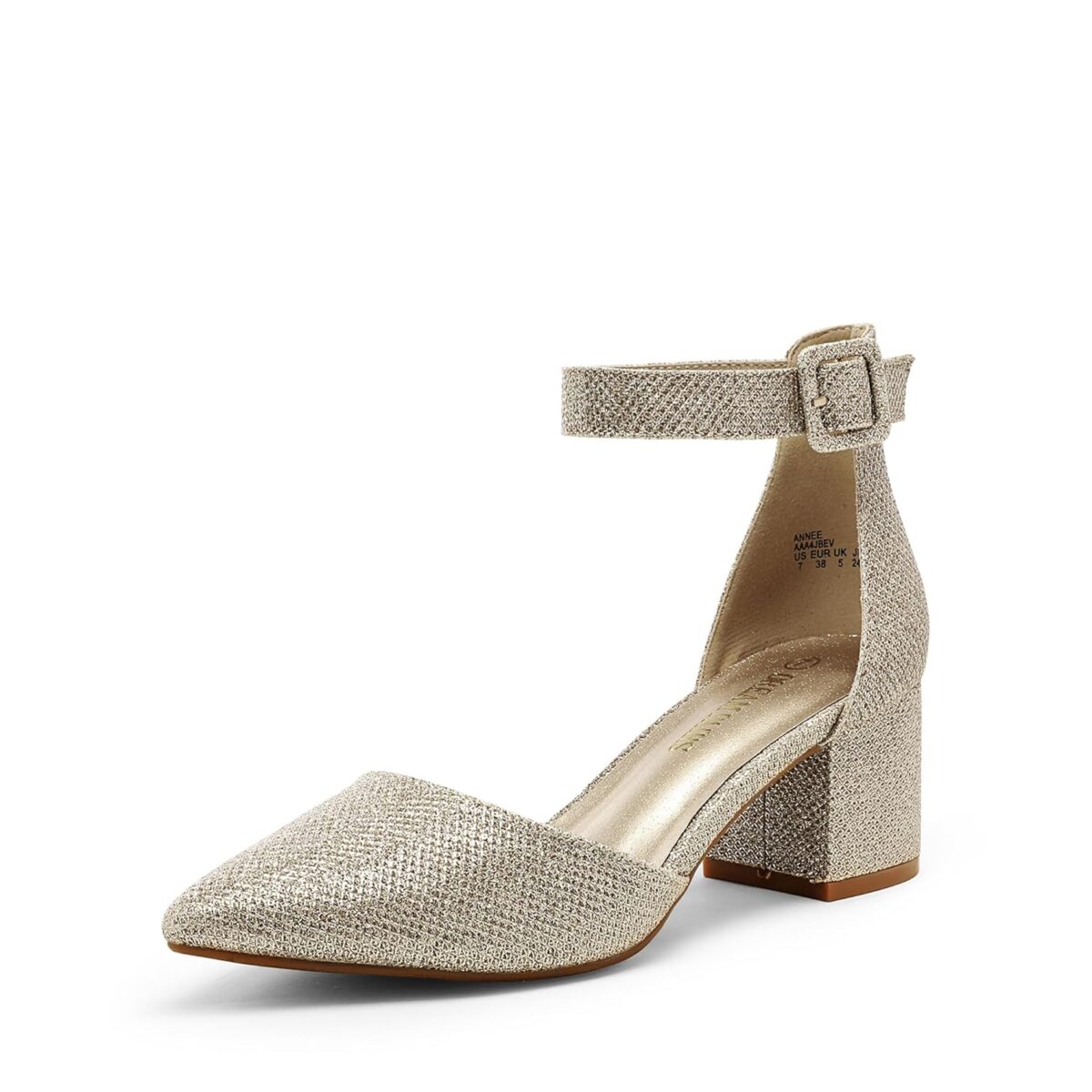 DREAM PAIRS Women's Low Heel Pump Shoes