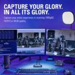 Elgato HD60 X - Stream and Record in 1080p60 HDR10 or 4K30 with Ultra-low Latency on PS5|Pro, PS4|Pro, Xbox Series X/S, Xbox One X|S, Nintendo Switch 2, in OBS and More, Works...