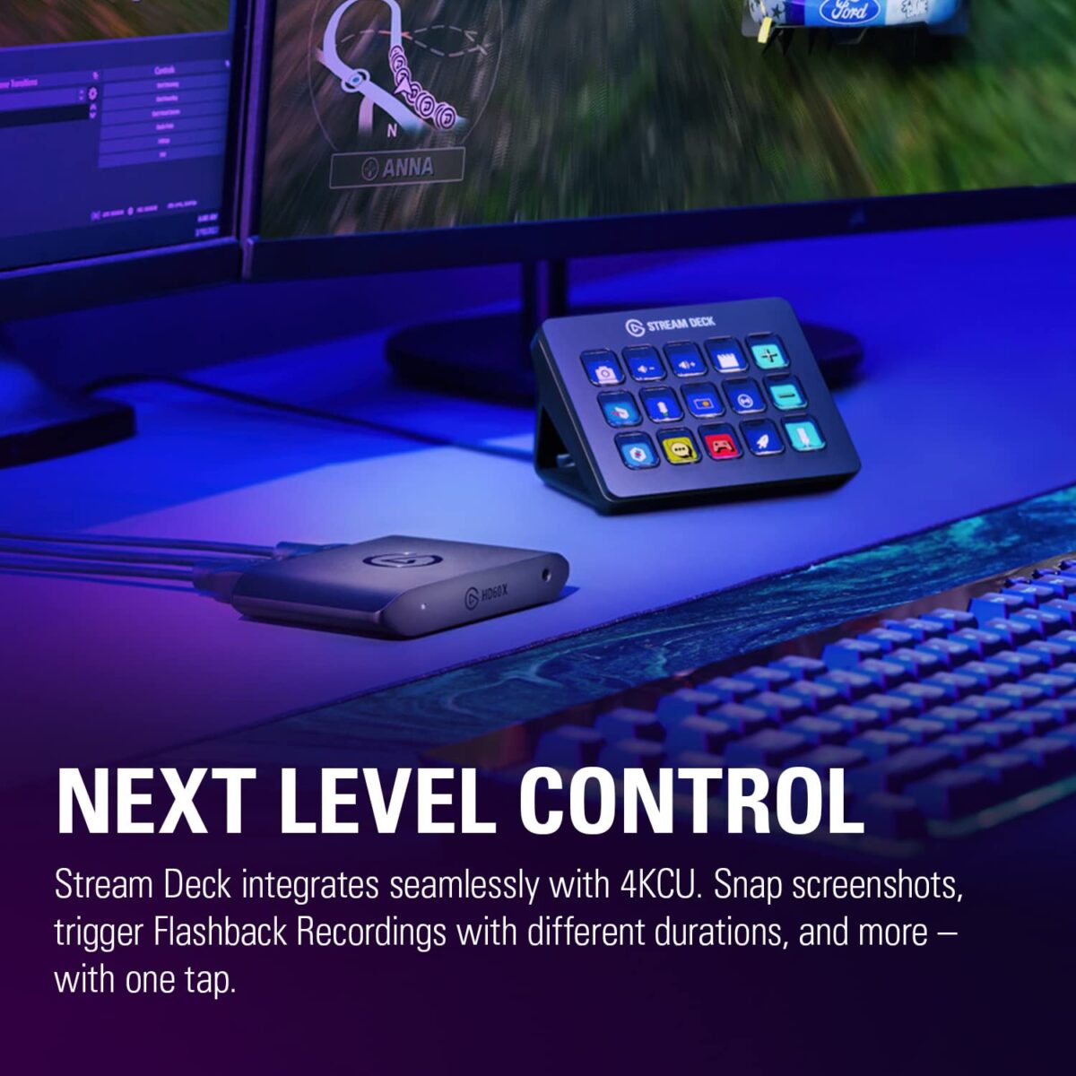 Elgato HD60 X - Stream and Record in 1080p60 HDR10 or 4K30 with Ultra-low Latency on PS5|Pro, PS4|Pro, Xbox Series X/S, Xbox One X|S, Nintendo Switch 2, in OBS and More, Works...