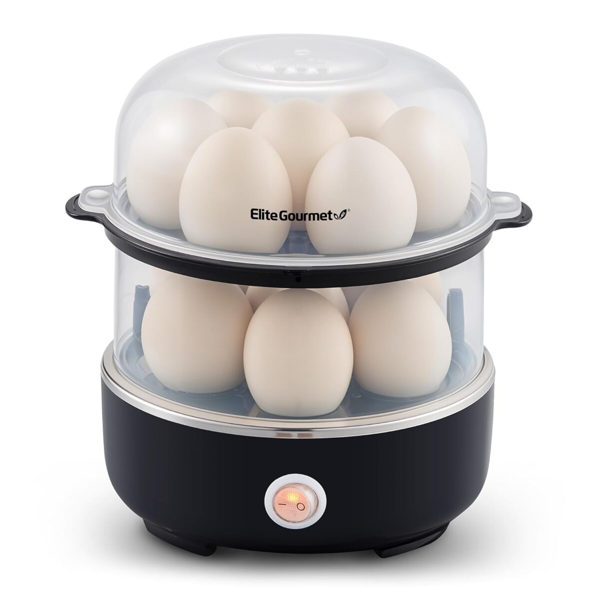 Elite Gourmet EGC115M Easy Egg Cooker Electric 7-Egg Capacity, Soft, Medium, Hard-Boiled Egg Cooker with Auto Shut-Off, Measuring Cup Included, BPA Free, Retro Mint