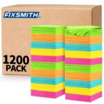 FIXSMITH Microfiber Cleaning Cloth, 100 Pack Shop Towels, Micro Fiber Cloth for Cleaning Car, All-Purpose Absorbent Cleaning Rags for Housekeeping, Dust Cloth for Office, Car...