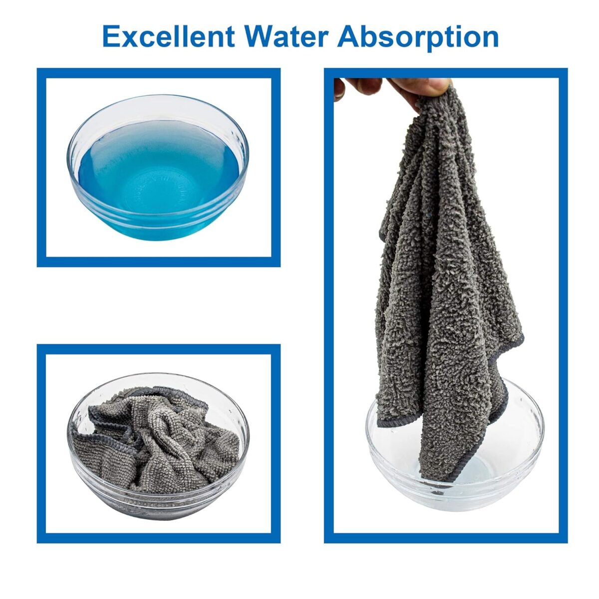 FIXSMITH Microfiber Cleaning Cloth - Pack of 8, Size: 12 x 16 in, Multi-Functional Cleaning Towels, Highly Absorbent Cleaning Rags, Lint-Free, Streak-Free Cleaning Cloths for...