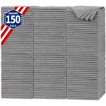 FIXSMITH Microfiber Cleaning Cloth - Pack of 8, Size: 12 x 16 in, Multi-Functional Cleaning Towels, Highly Absorbent Cleaning Rags, Lint-Free, Streak-Free Cleaning Cloths for...