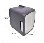 Frigidaire EFMIS179 Gaming Light Up Mini Beverage Refrigerator, Stealth