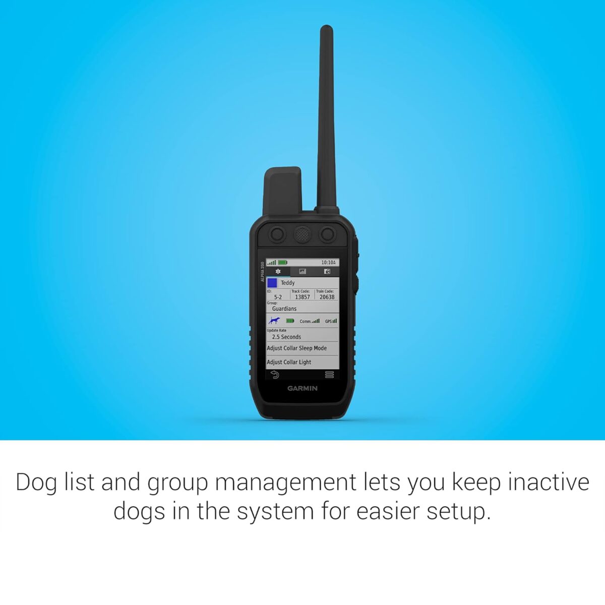 Garmin Alpha 200 Handheld, Simple, Accessible and Fast Tracking and Training for Your Dogs, Sunlight-readable 3.5" Capacitive Touchscreen
