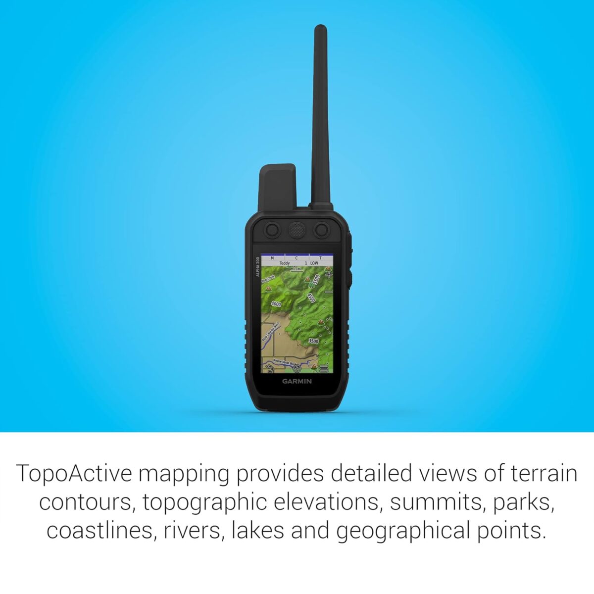 Garmin Alpha 200 Handheld, Simple, Accessible and Fast Tracking and Training for Your Dogs, Sunlight-readable 3.5" Capacitive Touchscreen