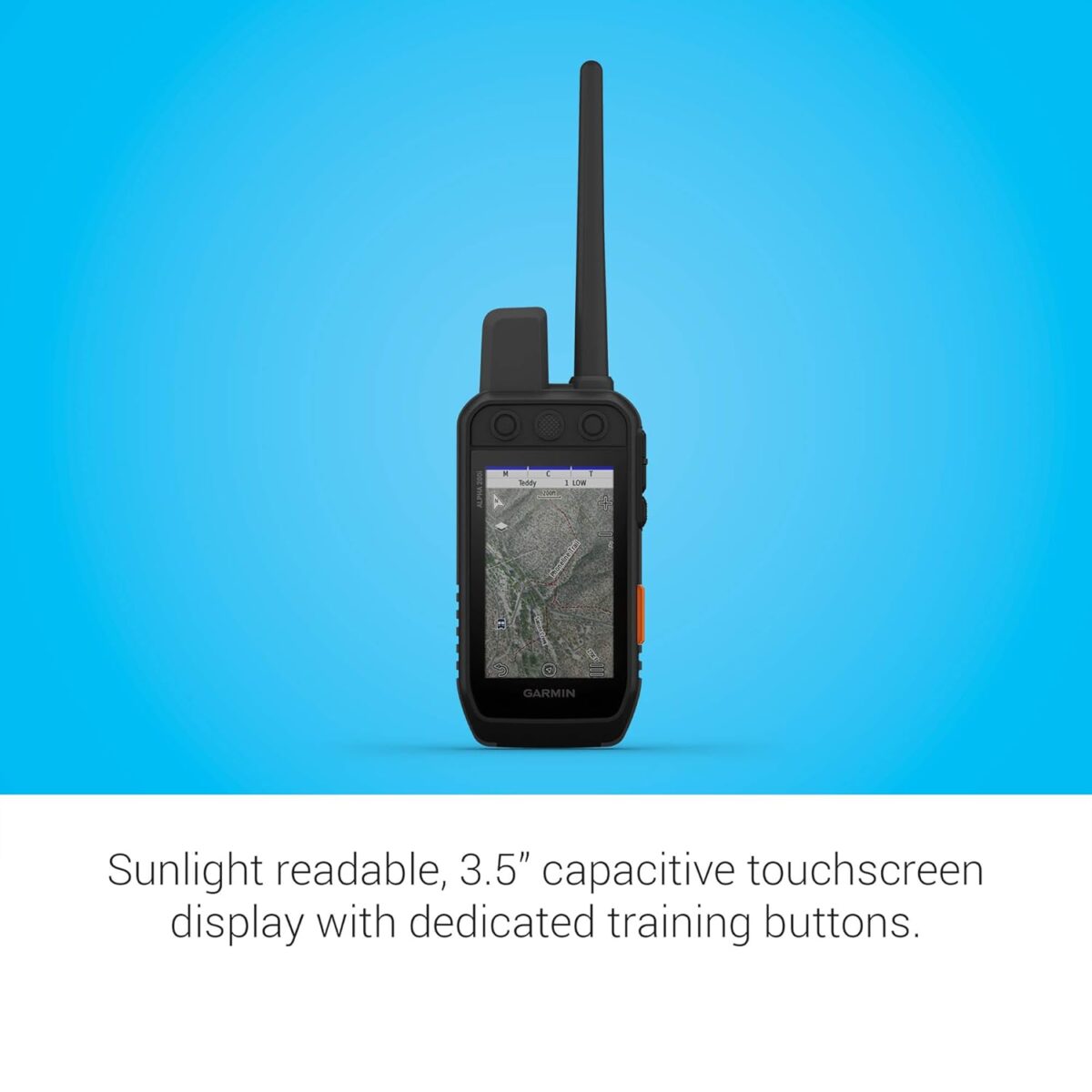 Garmin Alpha 200i Dog Tracking Handheld, Utilizes inReach Technology, Sunlight-readable 3.6" Touchscreen (010-02230-50), Black