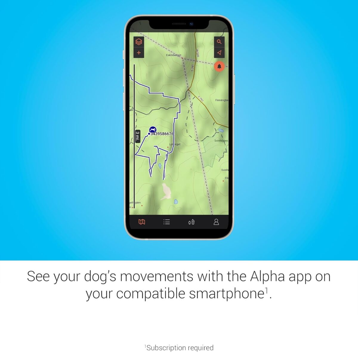Garmin Alpha® LTE, Cellular Technology Dog Tracker, See Your Dog's Movements On Your Compatible Smartphone or Integrate it with Your Garmin Dog Tracking System to Track via VHF...