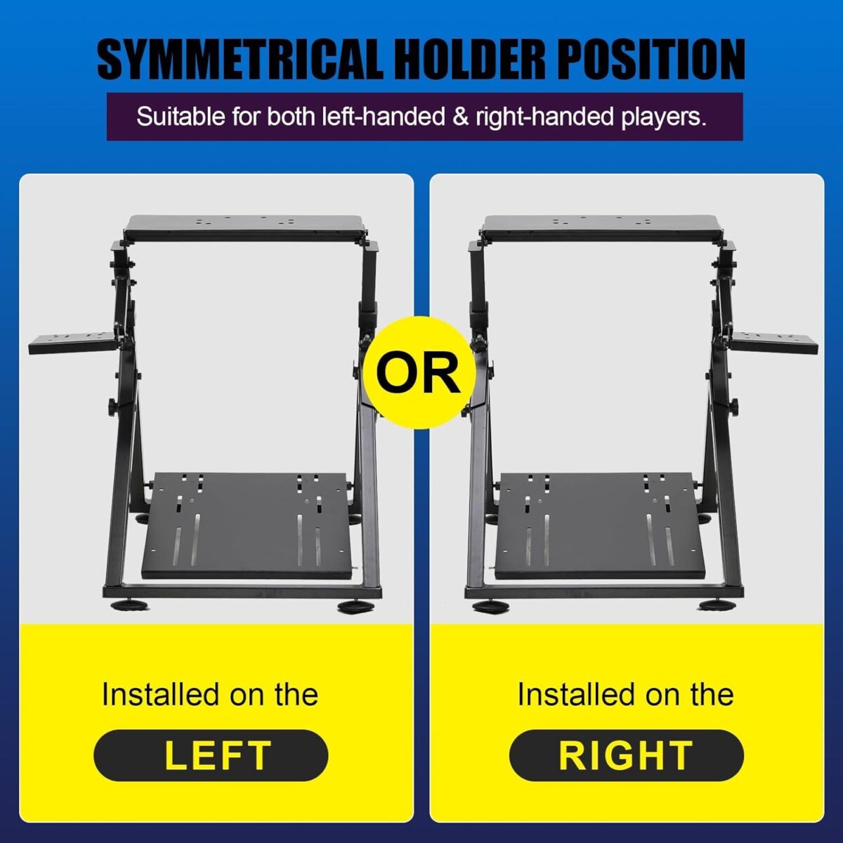 GTPLAYER Sim Racing Wheel Stand Simulator Cockpit Wheel Stand Racing Steering Shifter Mount fit for Logitech G25 G27 G29 G920 G923 Thrustmaster T330TS Gaming Stand Wheel Pedals...