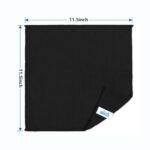 HOMEXCEL Black Microfiber Cleaning Cloth, 8 Pack Cleaning Towels for Kitchen, Lint Free, Scratch-Free, Highly Absorbent, and Reusable Cleaning Rags for House, Window and Glass,...