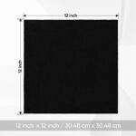 HOMEXCEL Black Washcloths 12 Pack, Highly Absorbent and Soft Microfiber Face Towel, Makeup Remover Towels, Multi-Purpose Wash Cloths for Bathroom, Hotel, Spa, Gym, and Kitchen,...