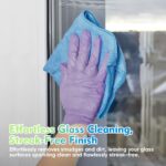 HOMEXCEL Blue Microfiber Cleaning Cloth 12 Pack, 12.5 x 12.5 inch Microfiber Towels for Cars, Ultra Absorbent Car Washing Cloth, Lint Free Streak Free Cleaning Rags for Car,...