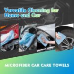 HOMEXCEL Blue Microfiber Cleaning Cloth 12 Pack, 12.5 x 12.5 inch Microfiber Towels for Cars, Ultra Absorbent Car Washing Cloth, Lint Free Streak Free Cleaning Rags for Car,...