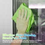 HOMEXCEL Green Microfiber Cleaning Cloth 12 Pack, 12.5 x 12.5 inch Microfiber Towels for Cars, Ultra Absorbent Car Washing Cloth, Lint Free Streak Free Cleaning Rags for Car,...