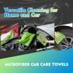 HOMEXCEL Green Microfiber Cleaning Cloth 12 Pack, 12.5 x 12.5 inch Microfiber Towels for Cars, Ultra Absorbent Car Washing Cloth, Lint Free Streak Free Cleaning Rags for Car,...