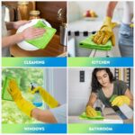 HOMEXCEL Green Microfiber Cleaning Cloth 12 Pack, 12.5 x 12.5 inch Microfiber Towels for Cars, Ultra Absorbent Car Washing Cloth, Lint Free Streak Free Cleaning Rags for Car,...