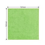 HOMEXCEL Green Microfiber Cleaning Cloth 12 Pack, 12.5 x 12.5 inch Microfiber Towels for Cars, Ultra Absorbent Car Washing Cloth, Lint Free Streak Free Cleaning Rags for Car,...