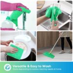 HOMEXCEL Green Microfiber Cleaning Cloth, 12 Pack Premium Microfiber Towels for Cars, Lint Free, Scratch-Free, Highly Absorbent, Reusable Cleaning Rags for Car, Household,...