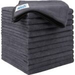 HOMEXCEL Microfiber Cleaning Cloth 12 Pack, 12.5 x 12.5 inch Microfiber Towels for Cars, Ultra Absorbent Car Washing Cloth, Lint Free Streak Free Cleaning Rags for Car, Kitchen,...