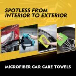 HOMEXCEL Microfiber Cleaning Cloth 6 Pack, 12.5 x 12.5 Inch Microfiber Towels for Cars, Ultra Absorbent Cleaning Rags, Lint Free Cleaning Towels for Household, Kitchen, Window,...