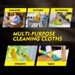 HOMEXCEL Microfiber Cleaning Cloth 6 Pack, 12.5 x 12.5 Inch Microfiber Towels for Cars, Ultra Absorbent Cleaning Rags, Lint Free Cleaning Towels for Household, Kitchen, Window,...
