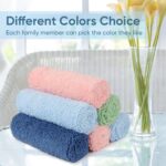 HOMEXCEL Microfiber Washcloths 12 Pack, Highly Absorbent and Soft Face Towel, Multi-Purpose Wash Cloths for Bathroom, Gym, Hotel, Spa and Kitchen, Multicolor 12x12 Inch