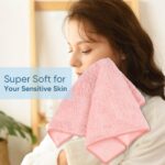 HOMEXCEL Microfiber Washcloths 12 Pack, Highly Absorbent and Soft Face Towel, Multi-Purpose Wash Cloths for Bathroom, Gym, Hotel, Spa and Kitchen, Multicolor 12x12 Inch