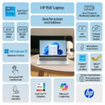 HP 15.6 inch Windows Touch Laptop Intel Core i5-1334U 8GB RAM 512GB SSD Natural Silver