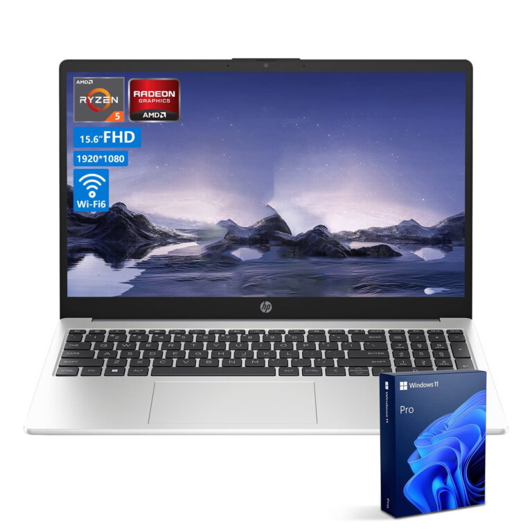 HP Essential 255 15.6" FHD Business Laptop, AMD Ryzen 5, 32GB RAM, 2TB SSD, Windows 11 Pro, Sliver
