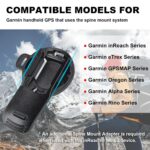 iGuerburn Backpack Tether for Garmin Handheld GPS inReach/eTrex/Rino/Alpha/Oregon/GPSMAP Series - Garmin Spine Mount Adapter with Safety Cord