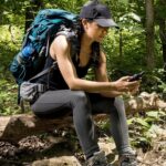 iGuerburn Backpack Tether for Garmin Handheld GPS inReach/eTrex/Rino/Alpha/Oregon/GPSMAP Series - Garmin Spine Mount Adapter with Safety Cord