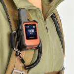 iGuerburn Backpack Tether for Garmin Handheld GPS inReach/eTrex/Rino/Alpha/Oregon/GPSMAP Series - Garmin Spine Mount Adapter with Safety Cord