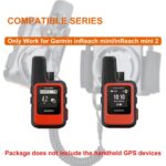 iGuerburn Backpack Tether for Garmin Handheld GPS inReach/eTrex/Rino/Alpha/Oregon/GPSMAP Series - Garmin Spine Mount Adapter with Safety Cord