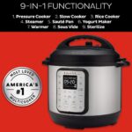 Instant Pot Duo Plus 9-in-1 Multicooker, Pressure Cooker, Slow Cook, Rice Maker, Steamer, Sauté, Yogurt, Warmer & Sterilizer, Includes App With Over 800 Recipes, Stainless...