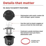 Instant Pot Pro 10-in-1 Pressure Cooker, Slow Cooker, Rice/Grain Cooker, Steamer, Sauté, Sous Vide, Yogurt Maker, Sterilizer, and Warmer, Includes App With Over 800 Recipes,...
