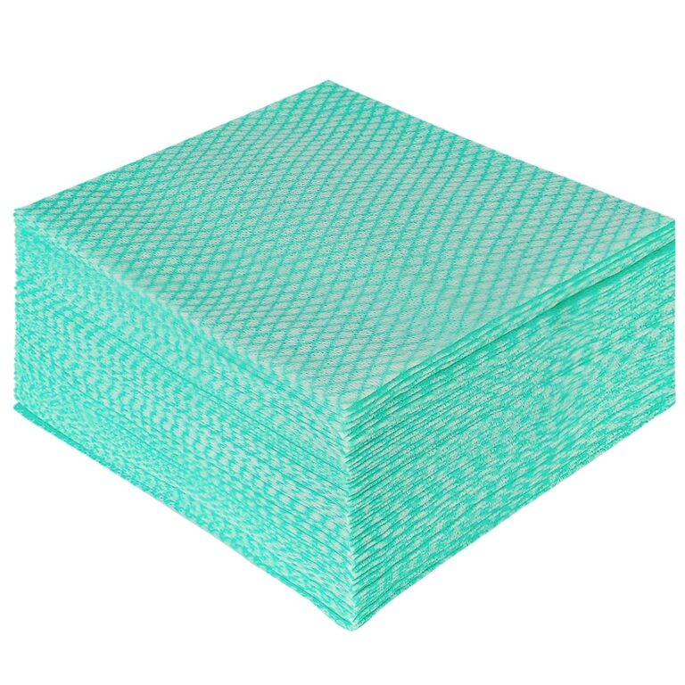 JEBBLAS Disposable Dish Towels and Cloths, Reusable Wipes, 50 Count/Pack, Green