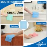 JEBBLAS Disposable Dish Towels and Cloths, Reusable Wipes, 50 Count, Red
