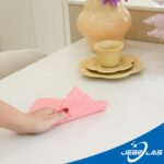 JEBBLAS Disposable Dish Towels and Cloths, Reusable Wipes, 50 Count, Red