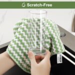 JOYMOOP 18 Pack Microfiber Cleaning Cloth, Kitchen Towels for Dish Drying Washing, Absorbent Streak Free Lint Free Rags for Cleaning, Reusable and Washable Towels - 10" x 10"