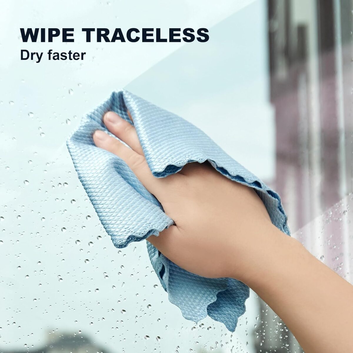 JOYMOOP Fish Scale Streak Free Magic Glass Window Cleaning Cloth, Microfiber Cleaning Cloth, Reusable Absorbent Shiny Wipes, Microfiber Towels, Lint Free Dish Drying Polishing...