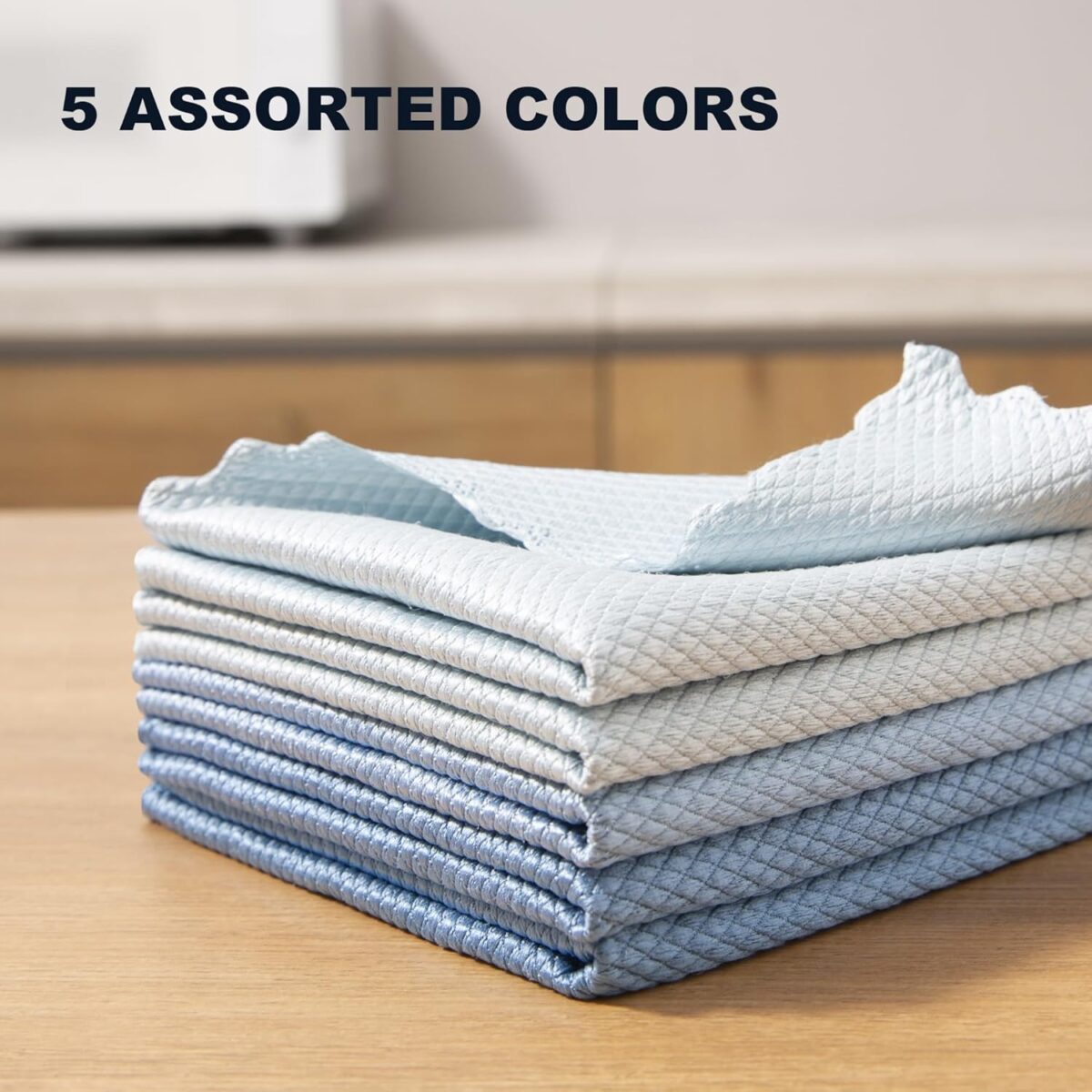 JOYMOOP Fish Scale Streak Free Magic Glass Window Cleaning Cloth, Microfiber Cleaning Cloth, Reusable Absorbent Shiny Wipes, Microfiber Towels, Lint Free Dish Drying Polishing...