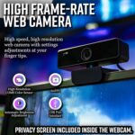 Live Video Streaming Kit (Deluxe)-for Video Call, Gaming, Podcast, YouTube, Content Creation- Includes 2k 60 FPS Webcam, Professional Cardioid Microphone, and LED Flat Light for...